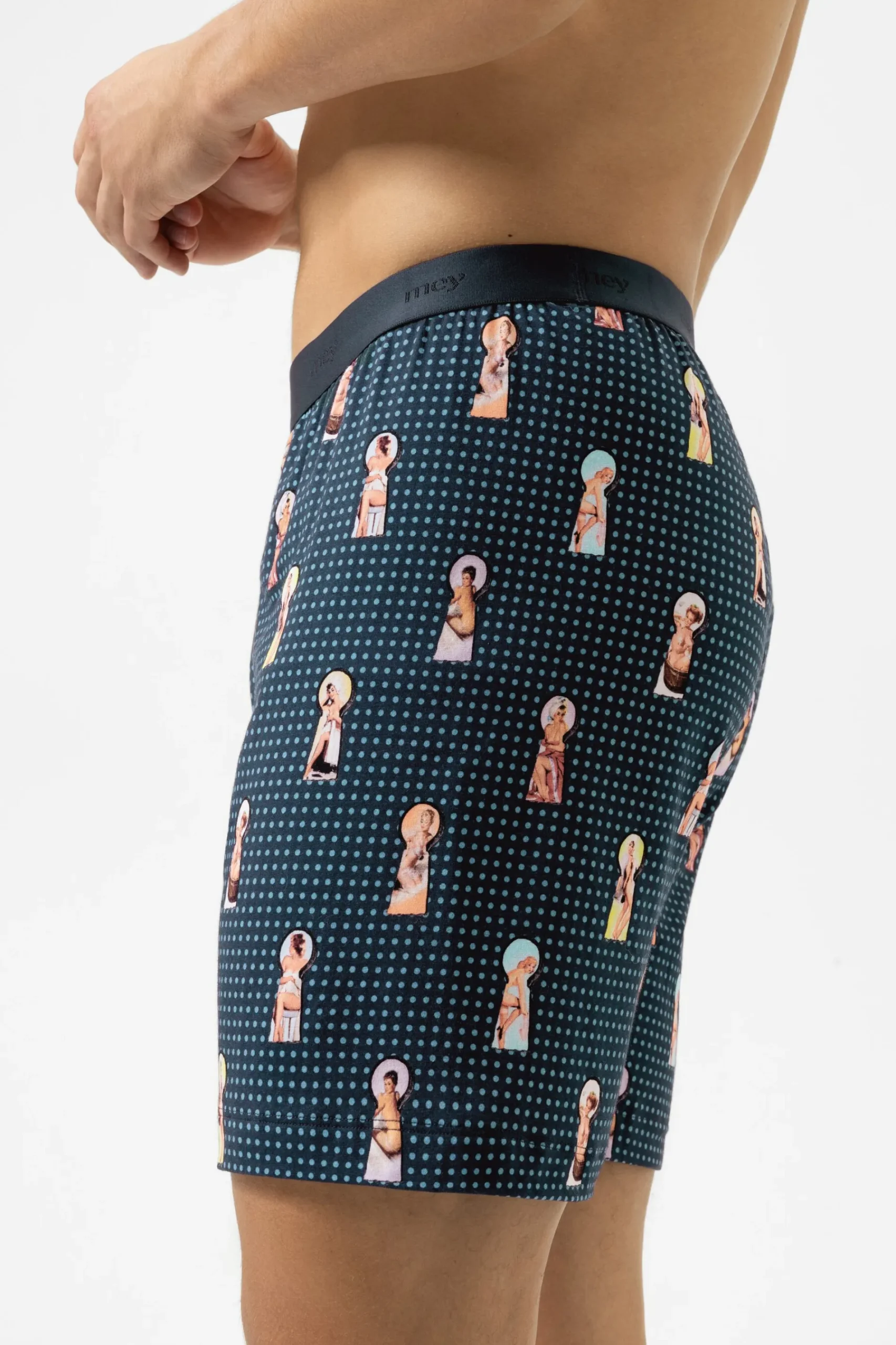 Heren Mey Mix & Match|Broeken*Broek kort Serie Keyhole And Pin Up