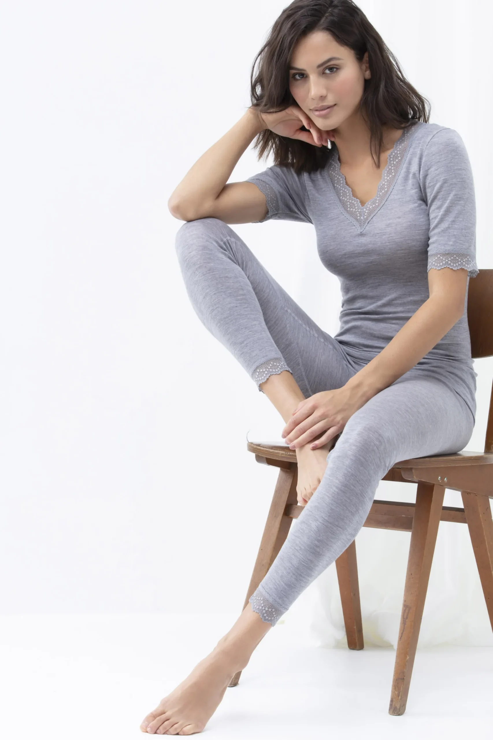 DAMES Mey Leggings*Dames 7/8 pants Serie Silk Touch Wool