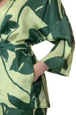 DAMES Mey Bovenstukken*Korte kimono Serie Tropical Leaves
