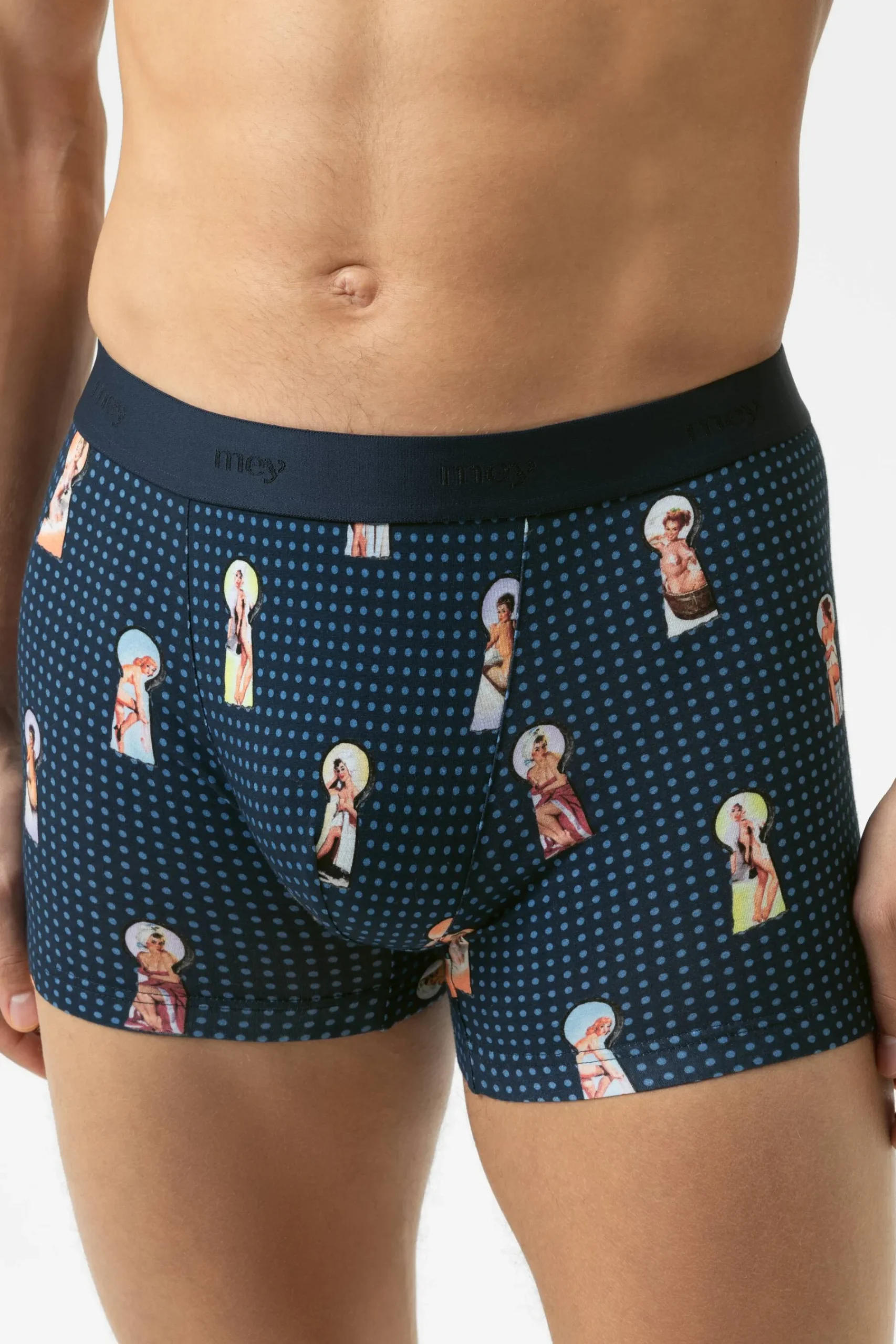 Heren Mey Shorties*Lang Kort Serie Keyhole And Pin Up