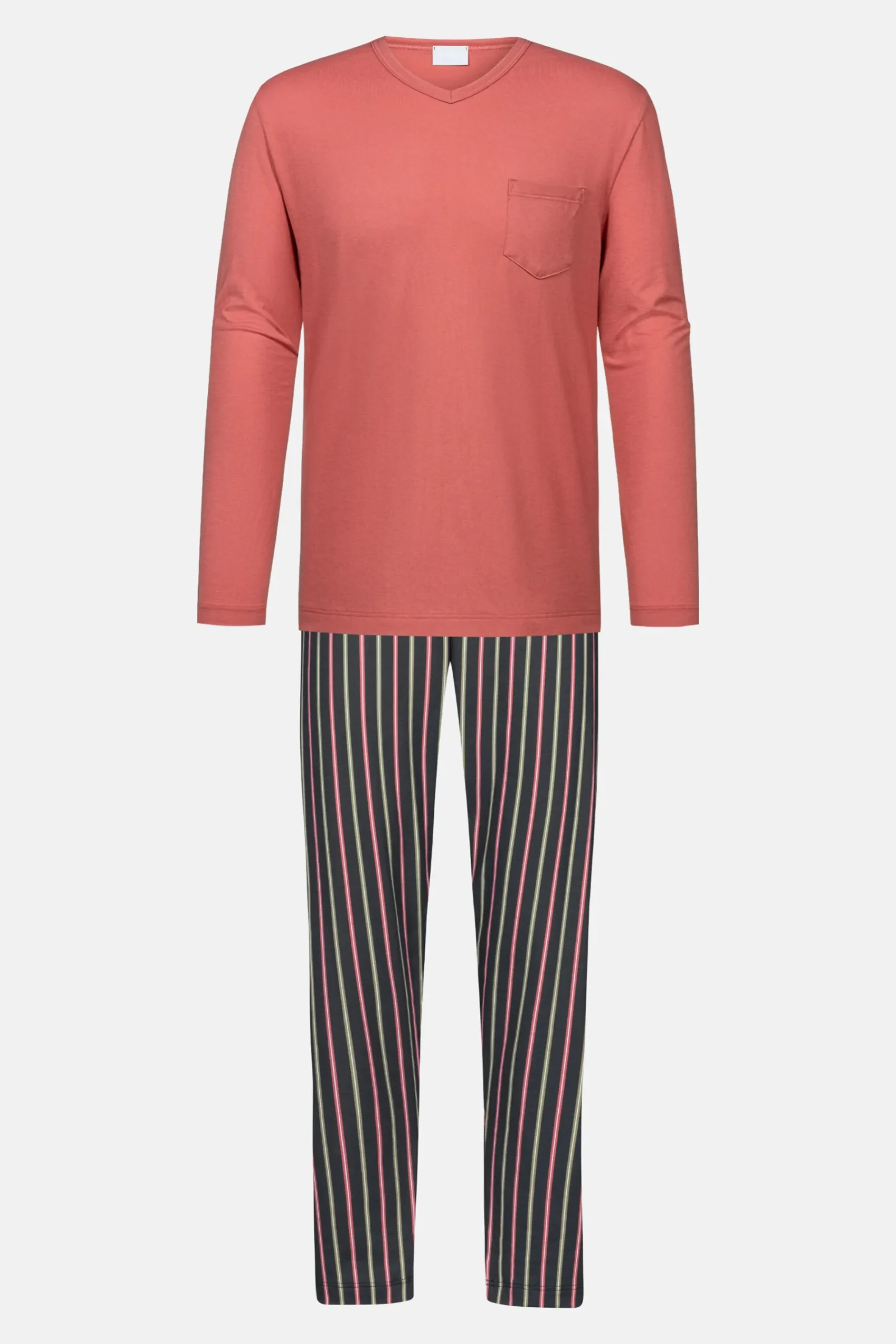 Heren Mey Pyjama's*Pak lang Serie Pure Rose Stripes