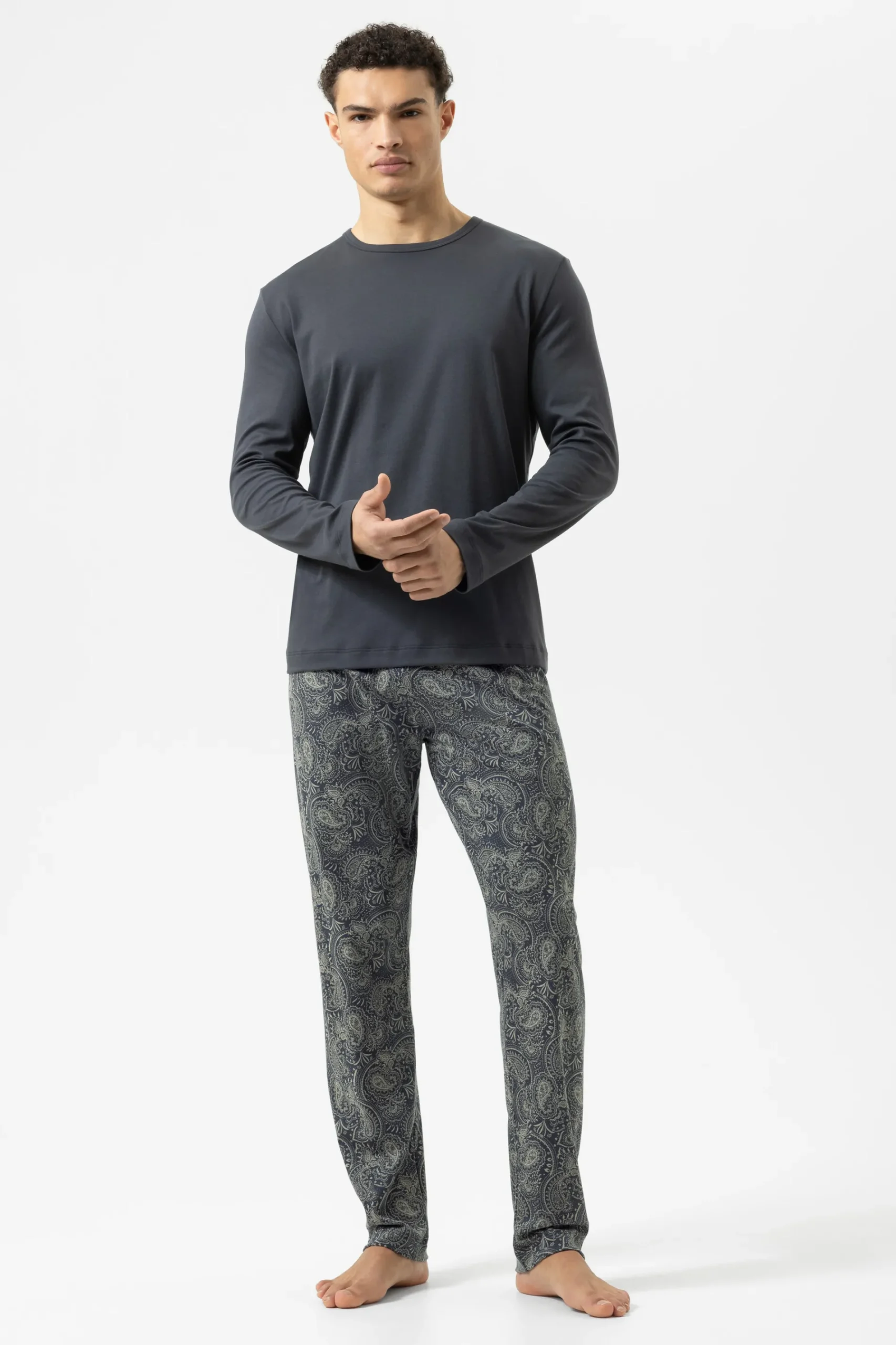 Heren Mey Pyjama's*Pak lang Serie Evening Paisley