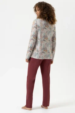 DAMES Mey Pyjama's*Pak lang Serie Flower Bed