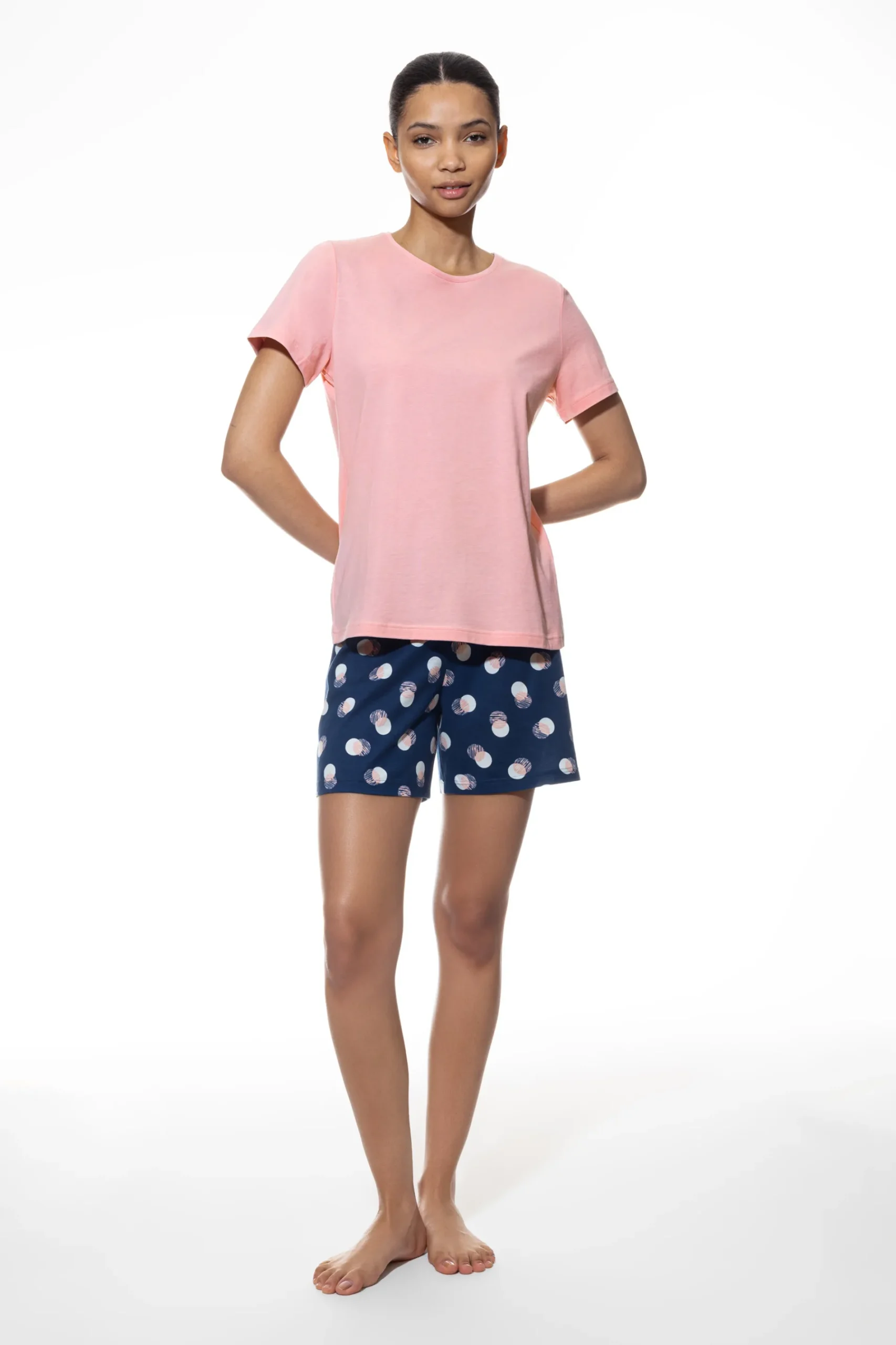 DAMES Mey Pyjama's*Pyjama Serie Scribbled Dots