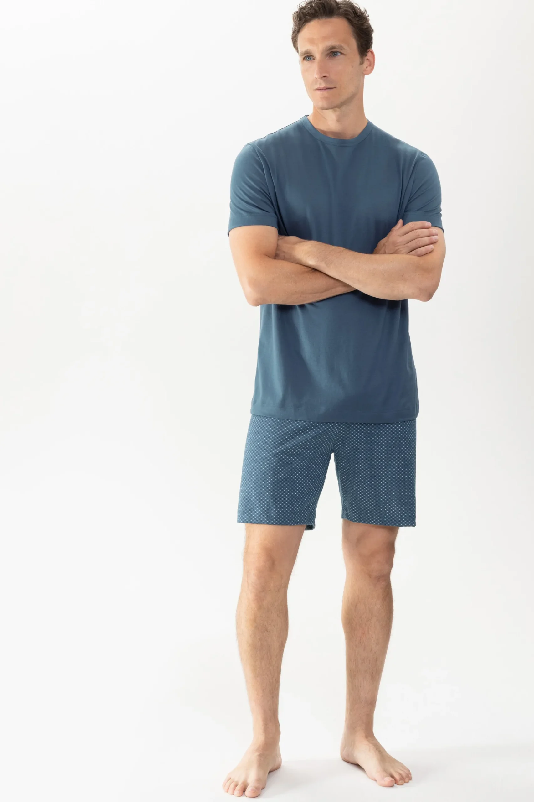 Heren Mey Pyjama's*Pyjama kort Serie Easy Geo