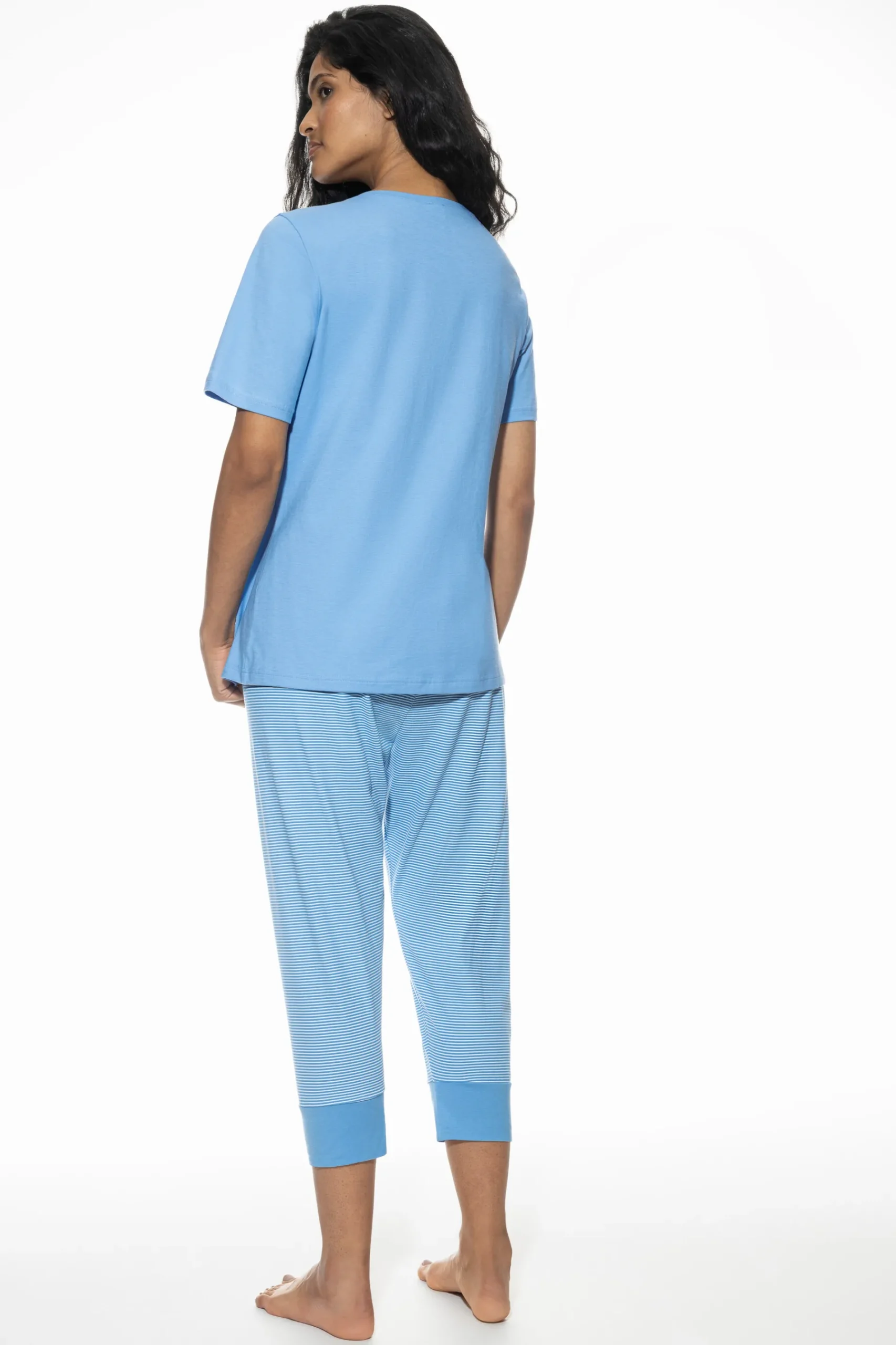 DAMES Mey Pyjama's*Pyjama 3/4-lang, korte mouwen Serie Small Stripes