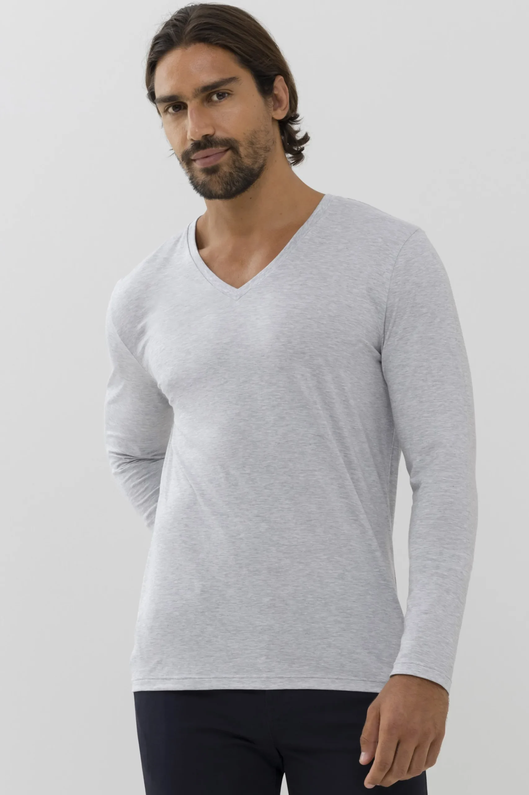 Heren Mey Bovenstukken|Functioneel Ondergoed*Shirt met lange mouwen Dry Cotton Colour
