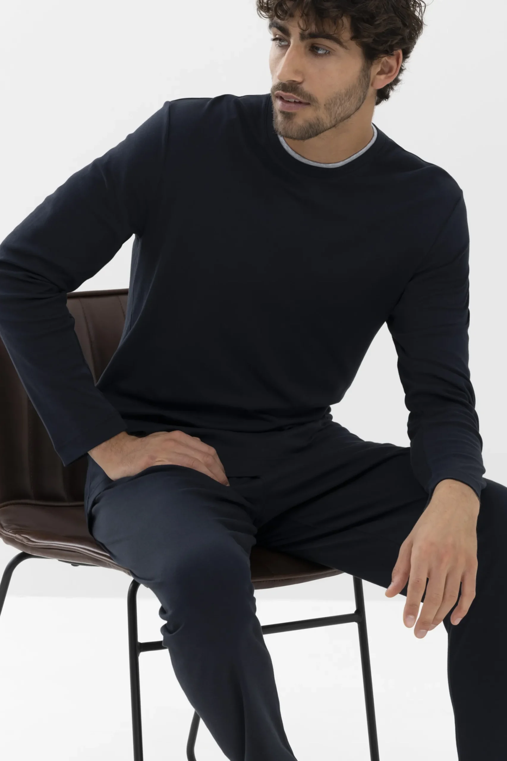 Heren Mey Loungewear Grote Maten|Bovenstukken*Shirt met lange mouwen Serie N8TEX 2.0