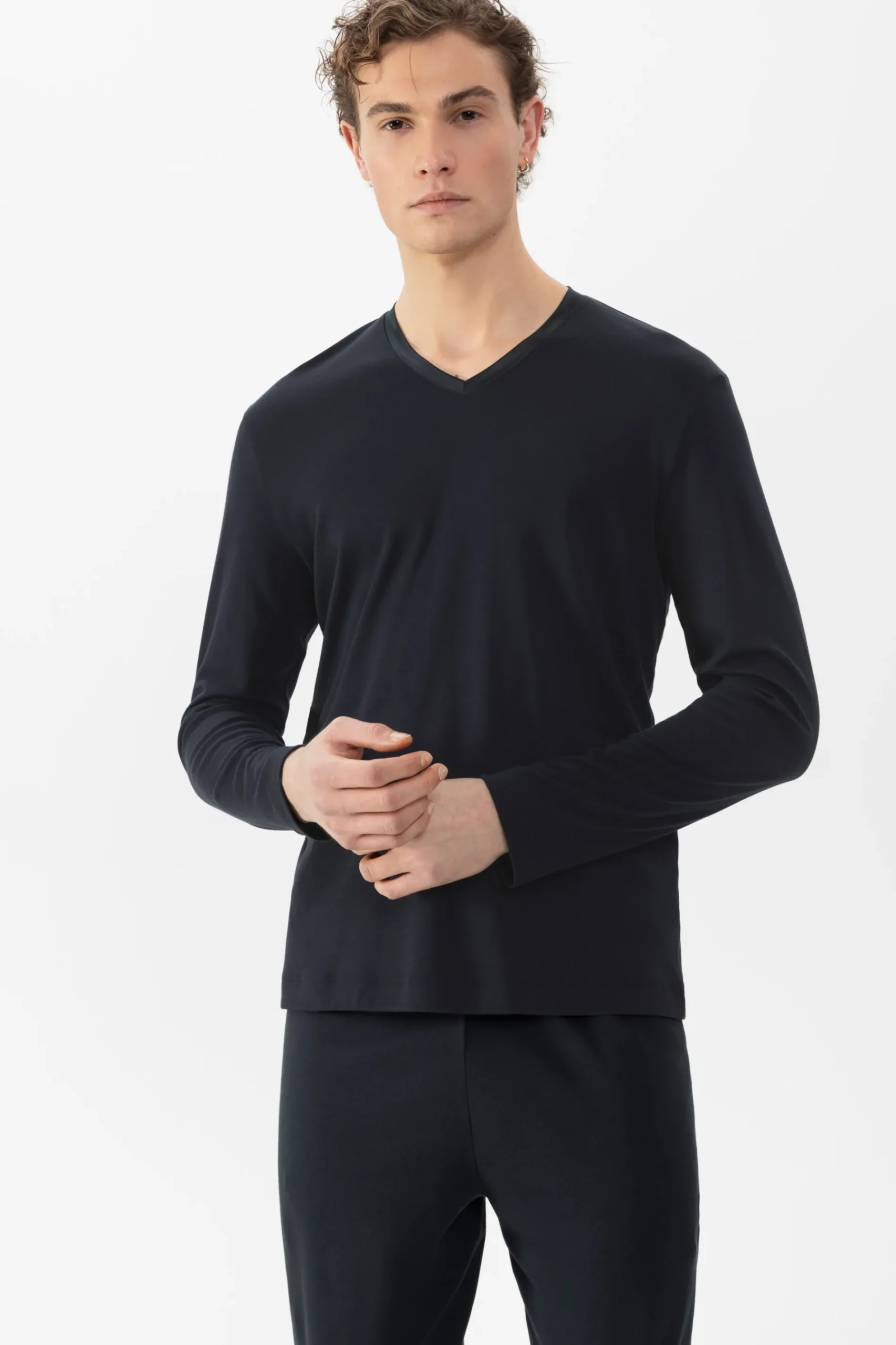 Heren Mey Mix & Match*Shirt met V-hals Serie Aarhus
