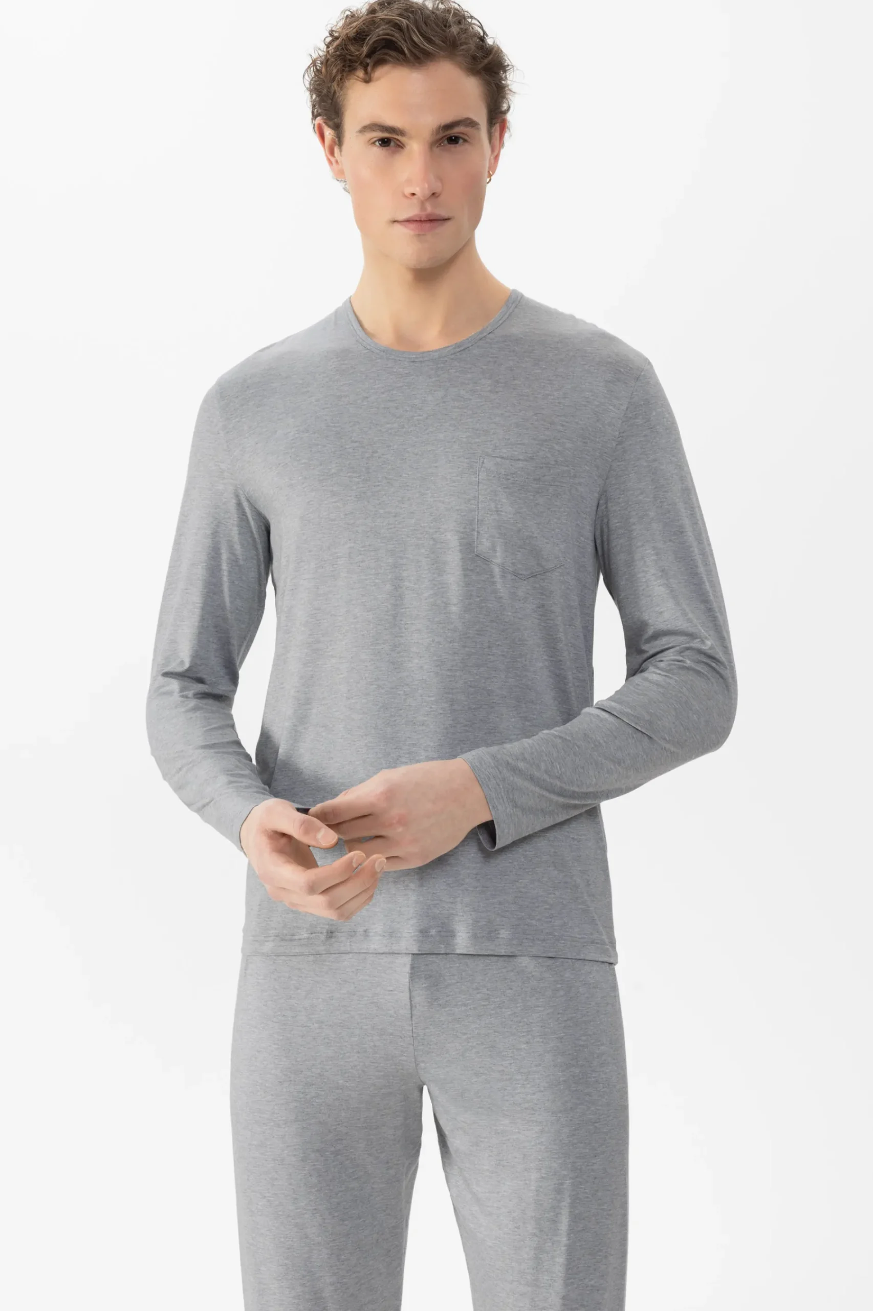 Heren Mey Bovenstukken|Mix & Match*T-shirt met lange mouwen Serie Easy Night