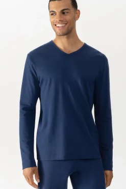 Heren Mey Bovenstukken|Mix & Match*T-shirt met lange mouwen Serie Solid Night